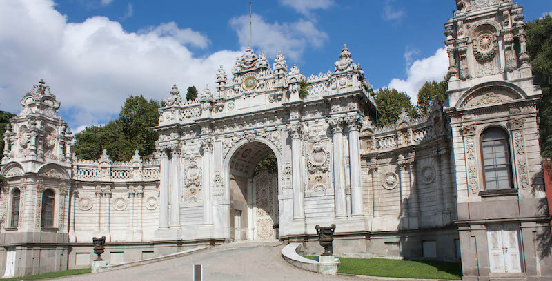 dolmabahce palace in istanbul, turkey